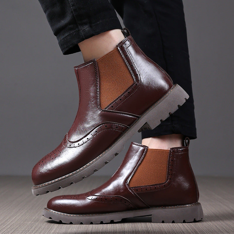 Herrer Premium Fritids Brogue Ankelstøvler Stilla