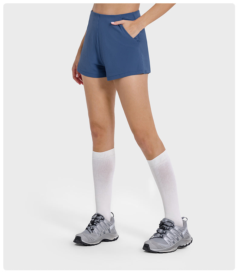 Stilla | Elastiske Åndbare Tråd Yoga Shorts Til Kvinder Behagelige Sport Fitness Bukser
