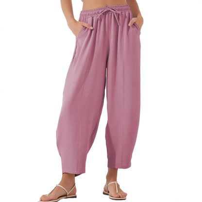 Dame afslappede fritidsshorts med elastisk talje og praktiske lommer Stilla