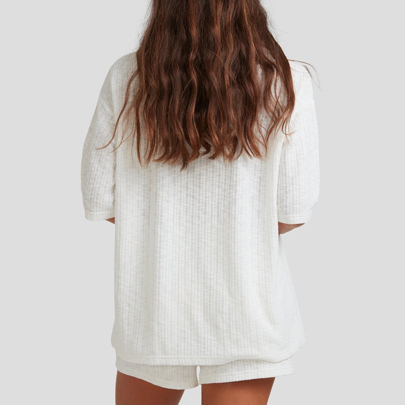 Dame afslappet lounge-sæt i behageligt, struktureret materiale Stilla