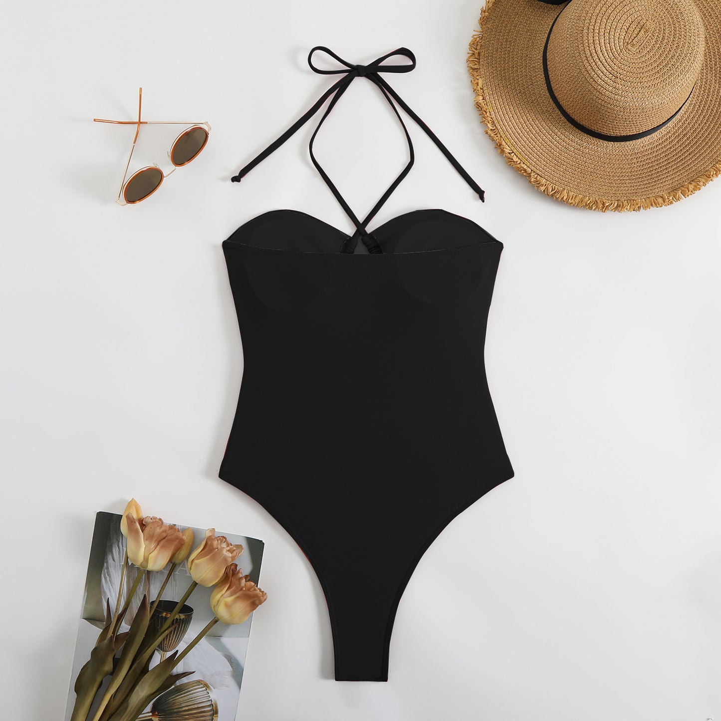 Dame Cut-Out Halterneck One-Piece Badedragt Stilla 1750839309