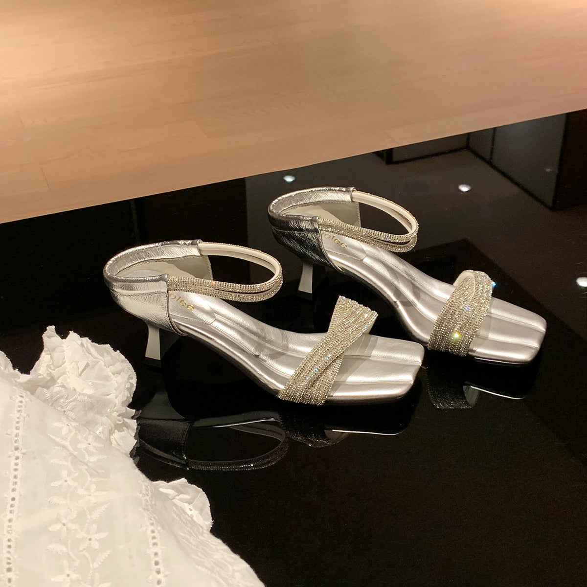 Dame Elegant Hæl Rutsje Sandaler Stilla