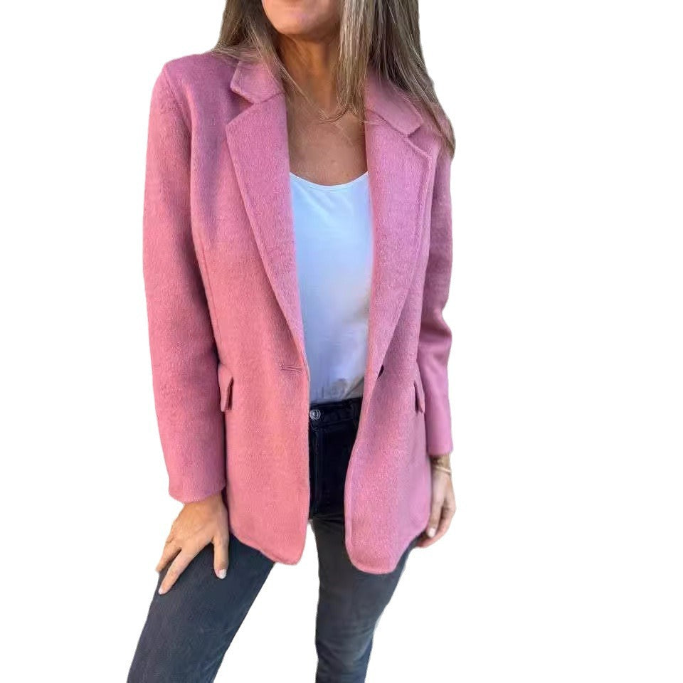Dame elegant blazer med moderne snit og praktiske lommer Stilla