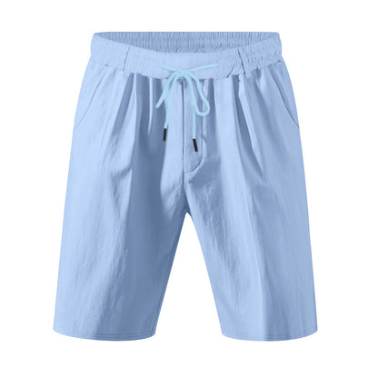 Herrer komfortable fritidsshorts med elastisk talje og praktiske lommer Stilla