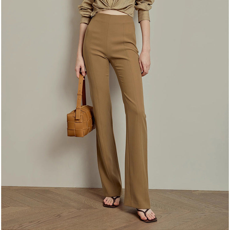 Dame elegant høj talje bukser med smal ben og moderne snit Stilla