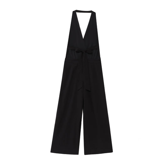Femme Elegant Vidbenet Halter Jumpsuit Stilla