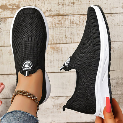 Femme Let Slip-On Sport Sneakers med åndbart strikovermateriale Stilla