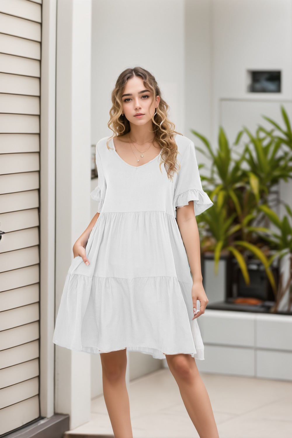 Dame afslappet aftenkjole Stilla