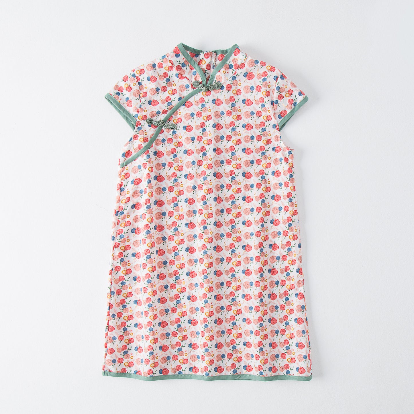 Pige Floral Print Orientalsk Kjole Stilla