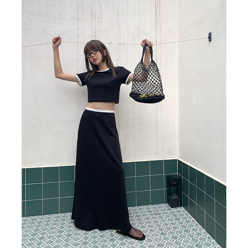 Dame cropped T-Shirt Stilla