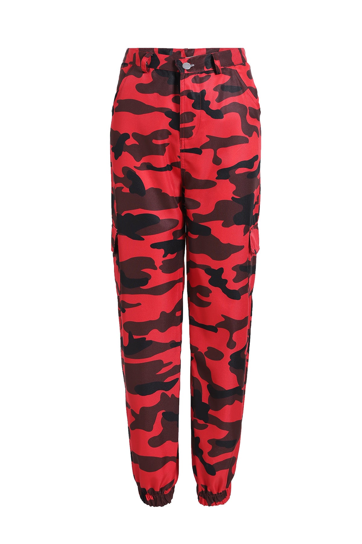Dame Camo Print Utility Cargo Bukser Stilla