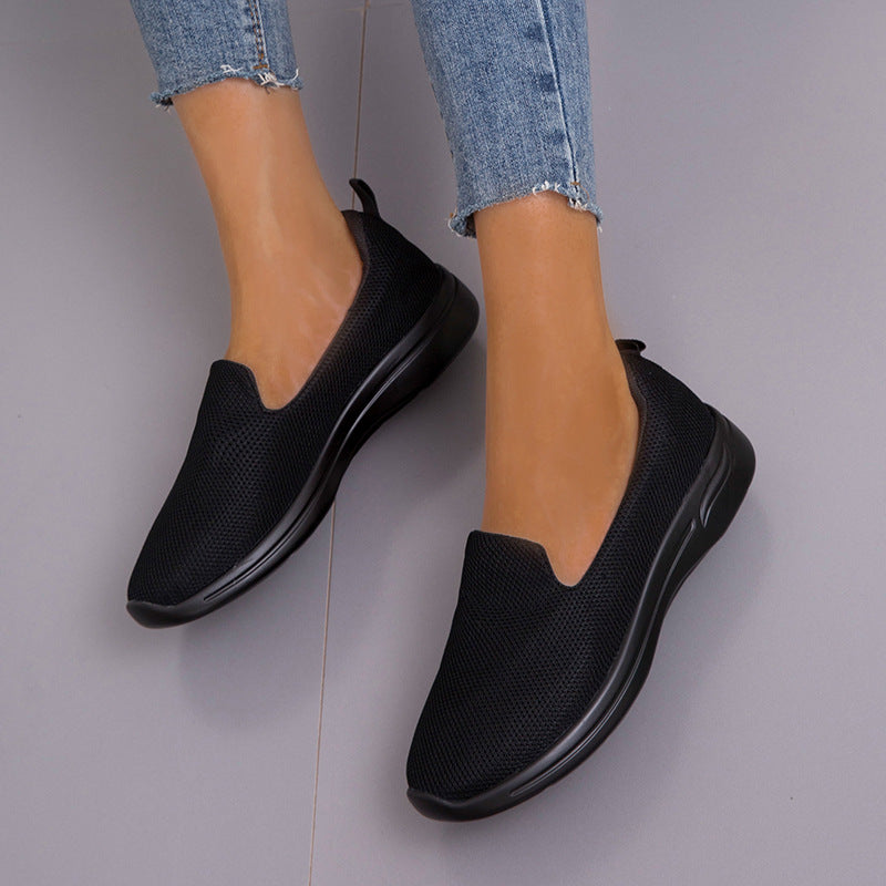 Dame Åndbare Slip-On Sneakers med ergonomisk Sål Stilla