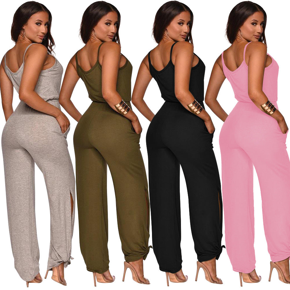 Dame Casual Ærmeløs Jumpsuit Stilla