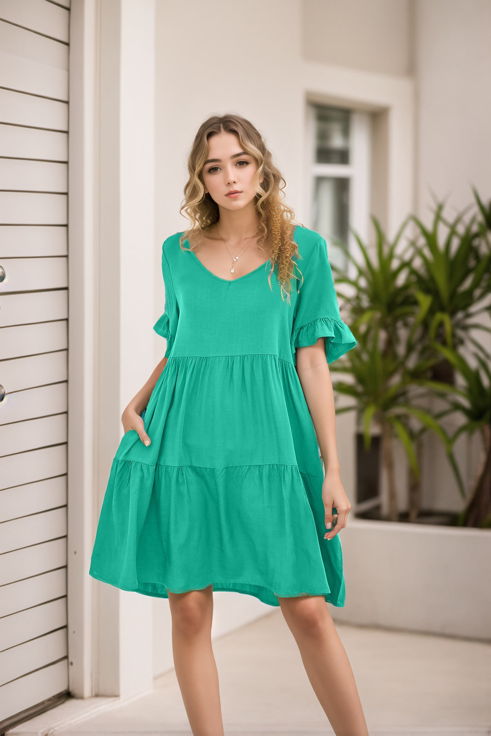 Dame afslappet aftenkjole Stilla