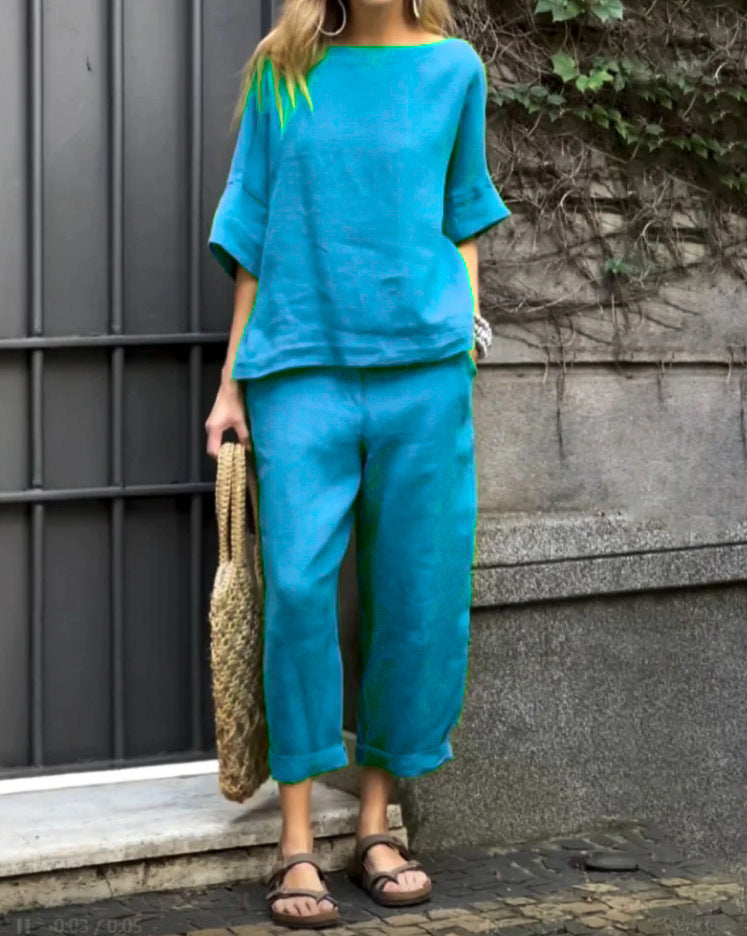 Dame afslappet sommeroutfit Stilla