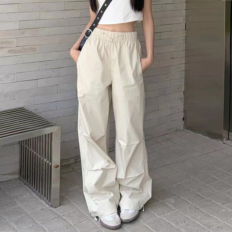 Dame afslappede cargo-bukser med elastisk talje og praktiske lommer Stilla