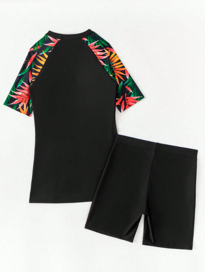 Dame Sport Badetøj-Sæt med kort bukser og stilfuld top Stilla