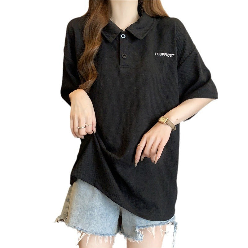 Kvinders Relaxed Fit Struktureret Poloshirt Stilla