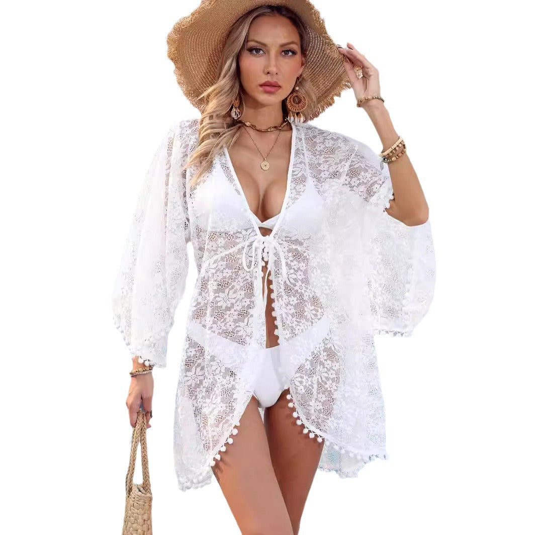 Dame Elegant Blonde Strandkappe Stilla