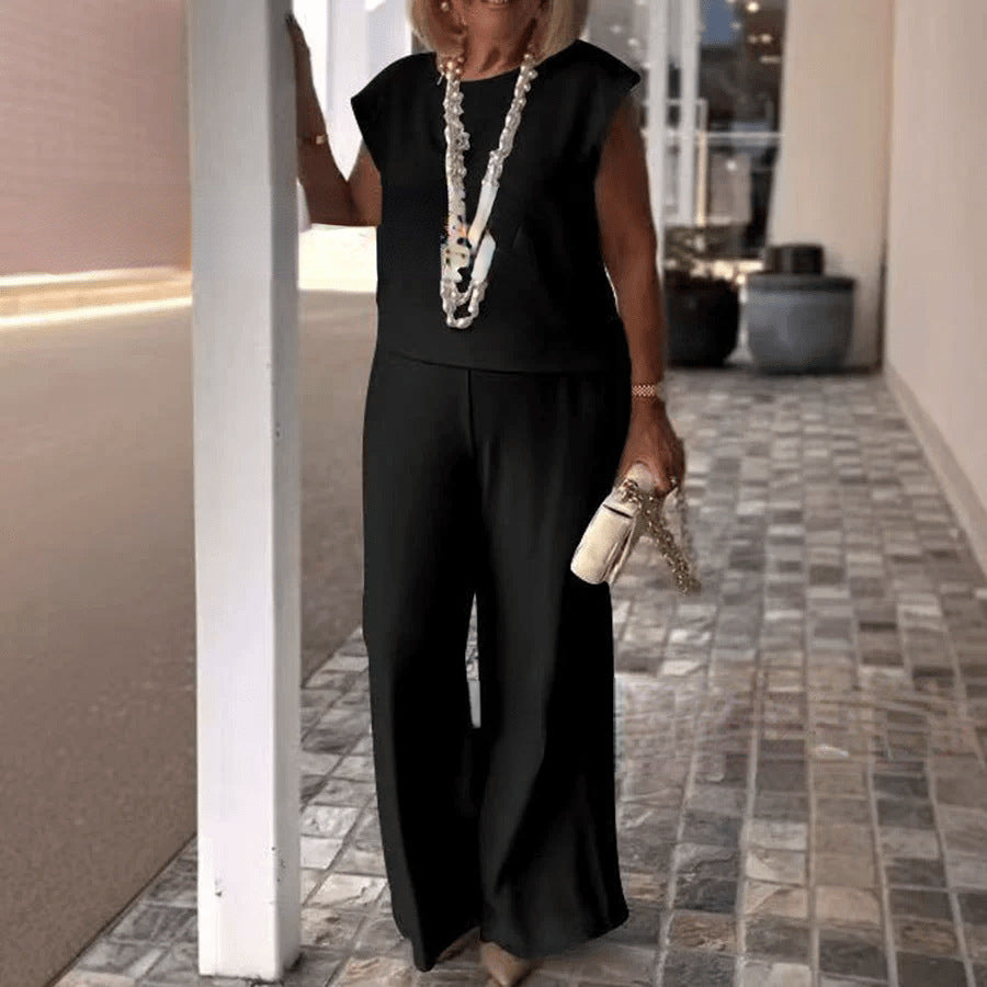 Dame jumpsuit med vidde ben og moderne silhuetter Stilla