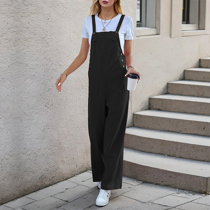 Dame Casual Bred-Ben Overall Jumpsuit Stilla
