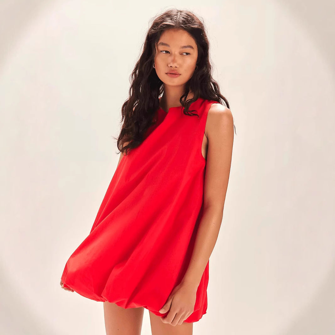 Dame afslappet A-linie kjole med minimalistisk design Stilla