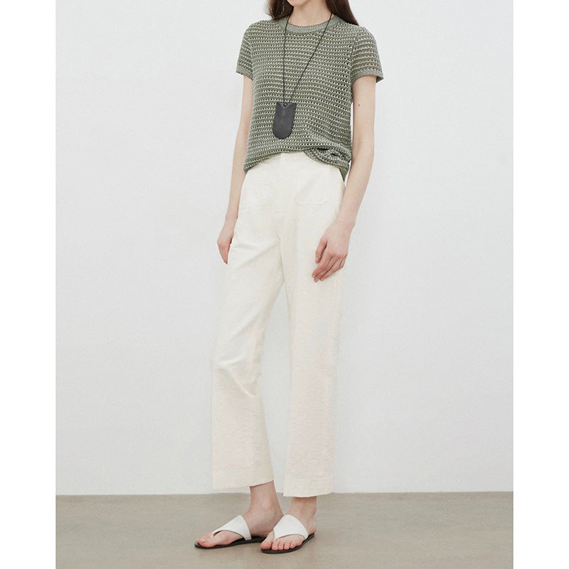 Dame afslappede palazzo bukser med høj talje og praktiske lommer Stilla