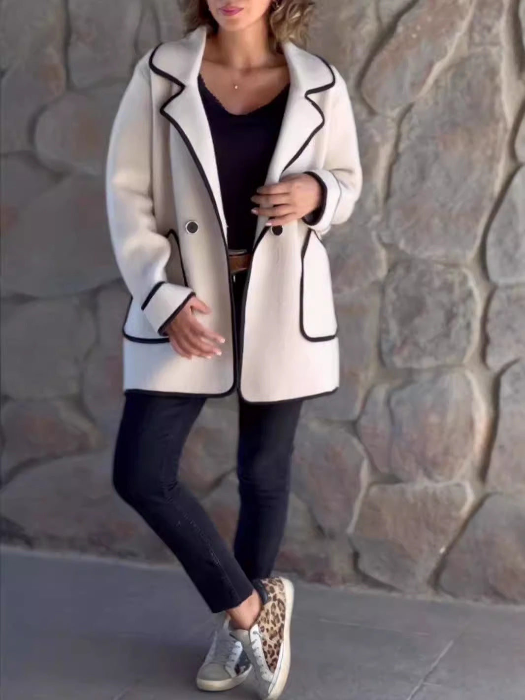 Stilla | Kvinders Uld Trench Coat Casual Blazer