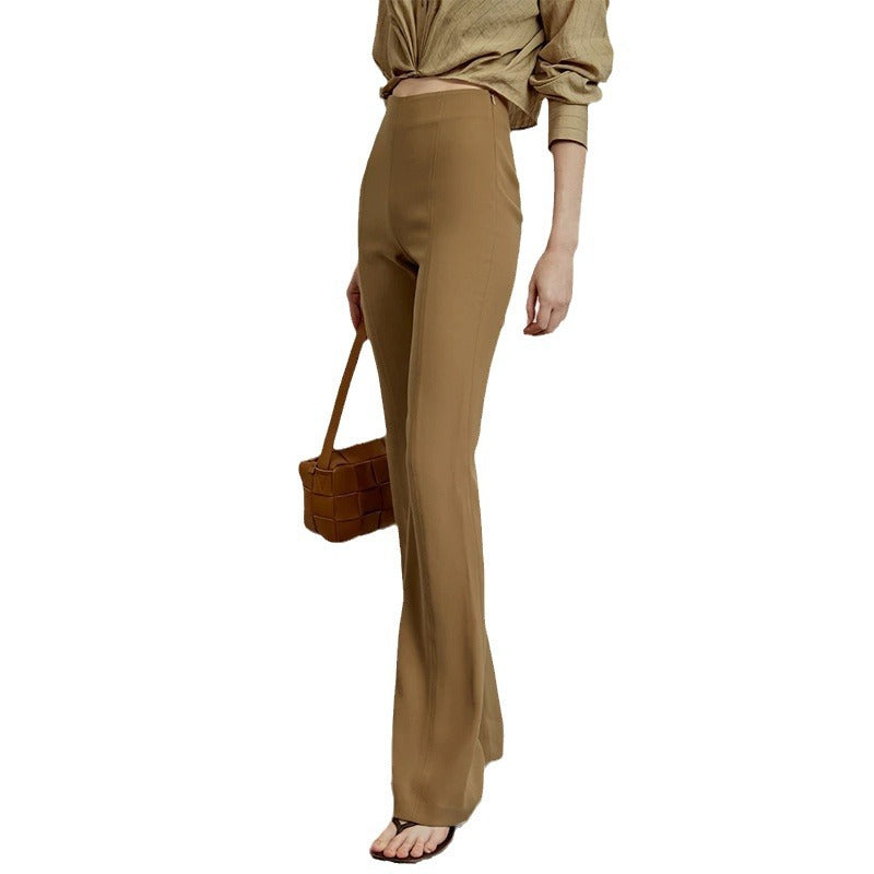 Dame elegant høj talje bukser med smal ben og moderne snit Stilla