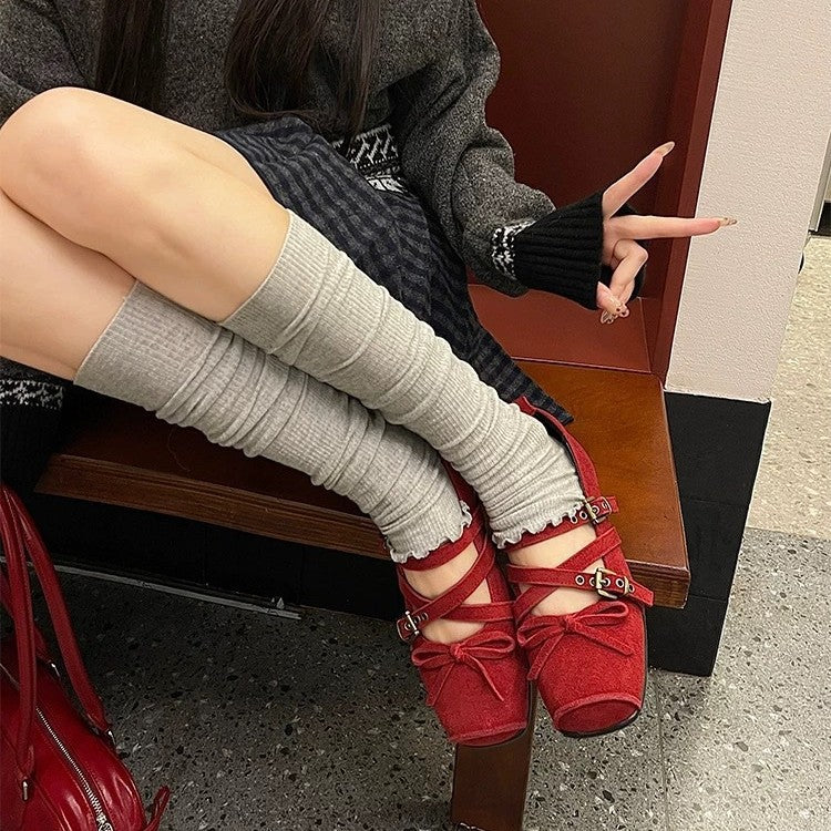 Dame Dekorative Sløjfe-Detail Metallic Mary Jane Ballerinas Stilla