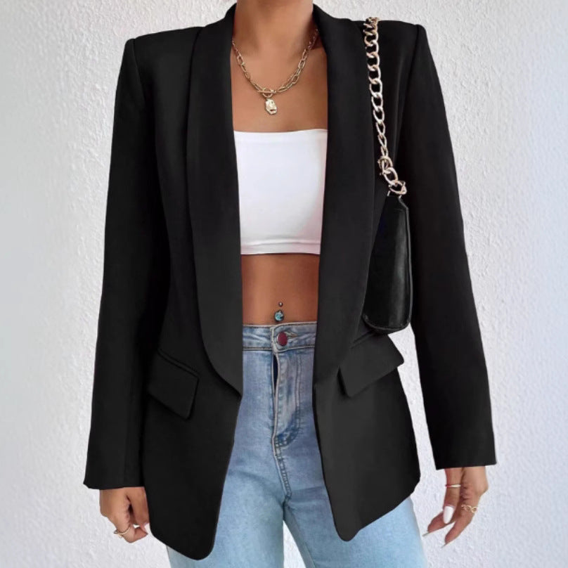 Dame elegant blazer med moderne snit og praktiske lommer Stilla