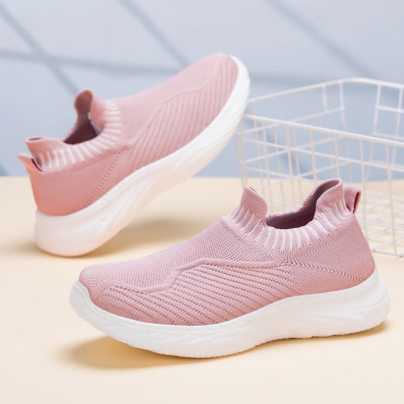Dame Strik-Sneakers med elastisk indsats og dæmpende sål Stilla