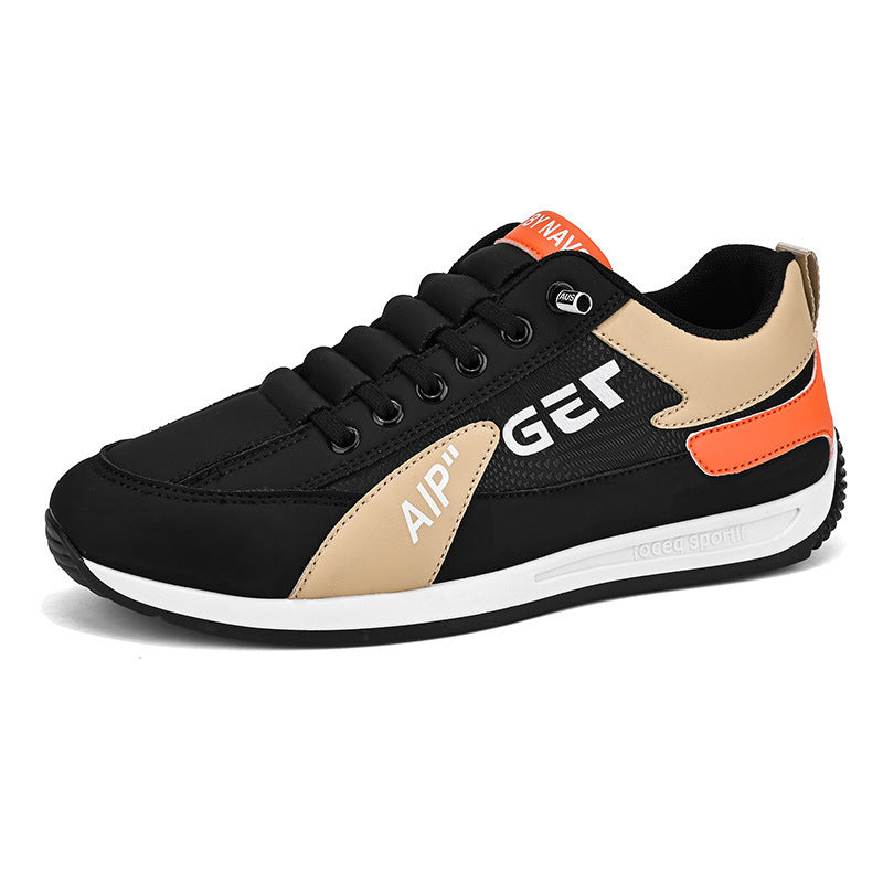 Herrer Mode Lace-Up Sneakers med åndbare indsats Stilla