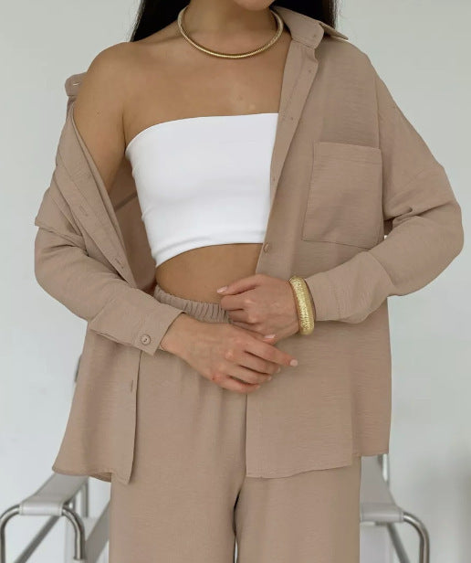 Dame afslappet oversized skjortejakke med fint stof Stilla