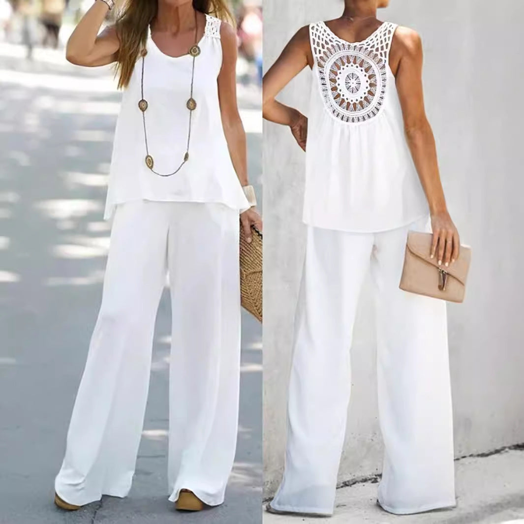 Dame Løst skåret Jumpsuit med dekorative skuldre Stilla