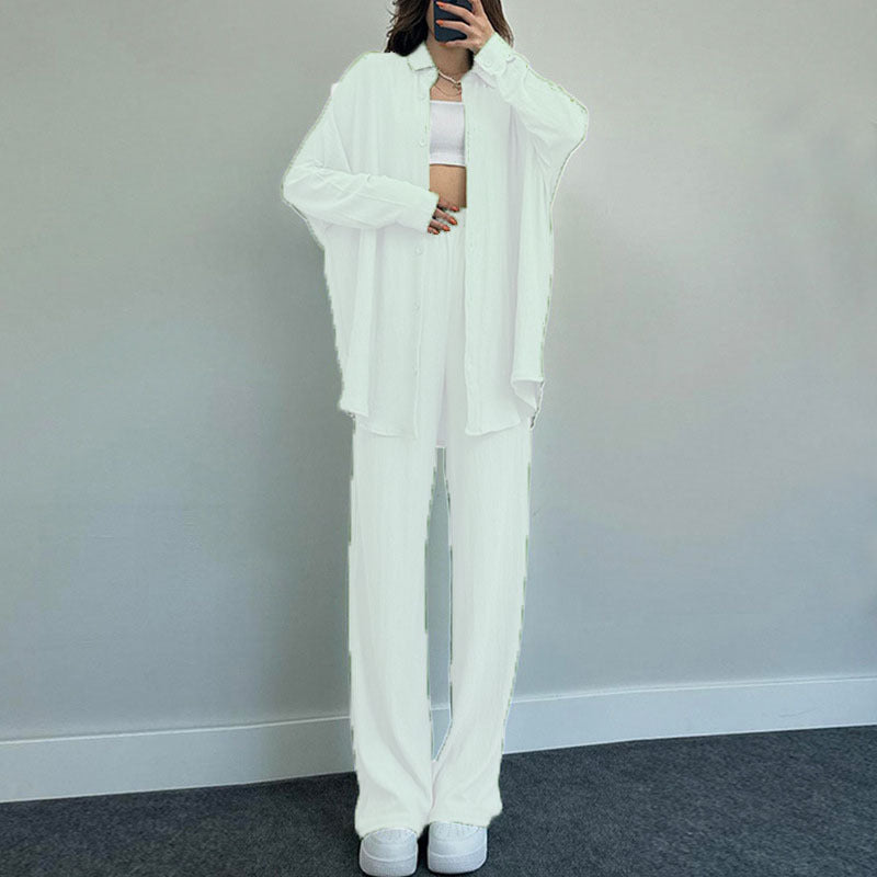 Dame afslappet linned sæt med løstsiddende top og behagelige bukser Stilla