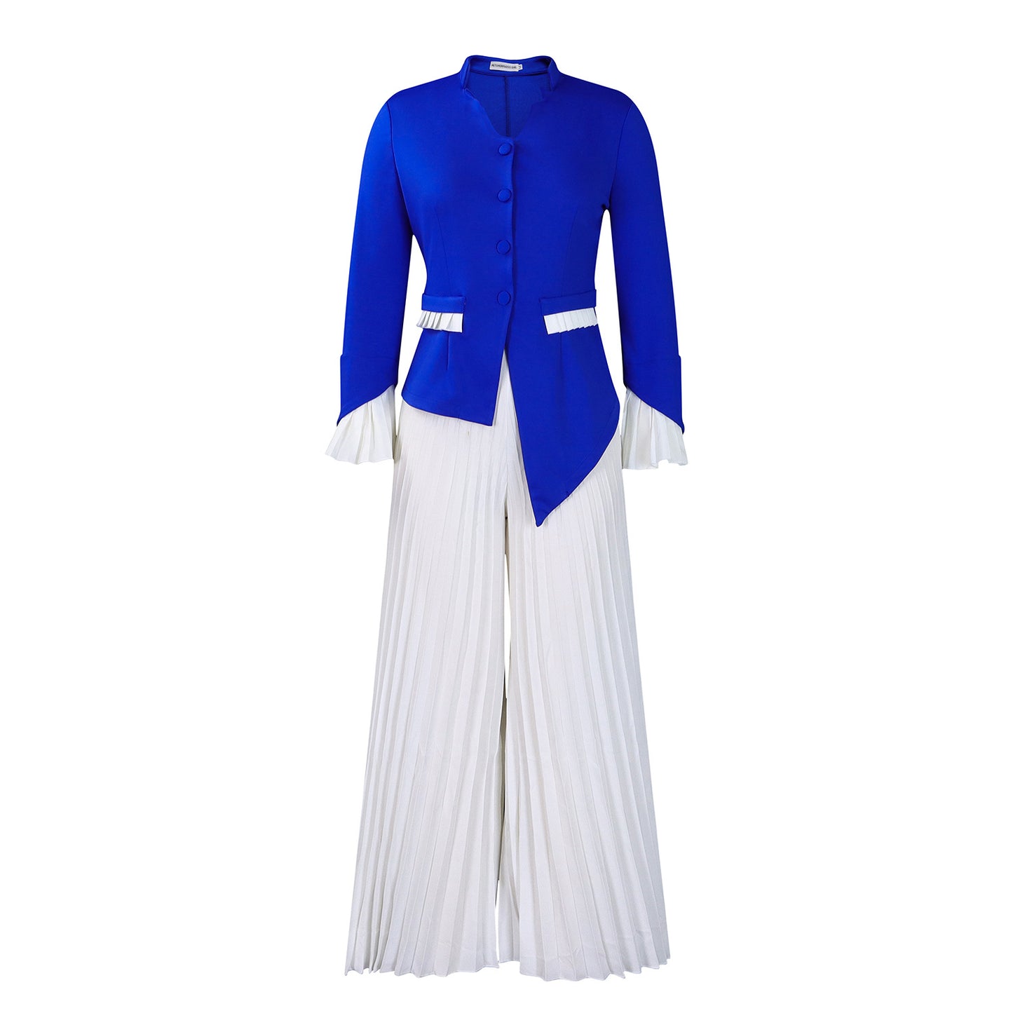 Dame Elegant Blazer med plisserede Bukser Stilla