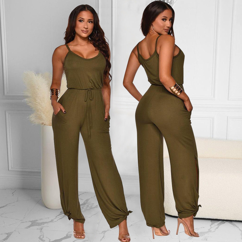 Dame Casual Ærmeløs Jumpsuit Stilla