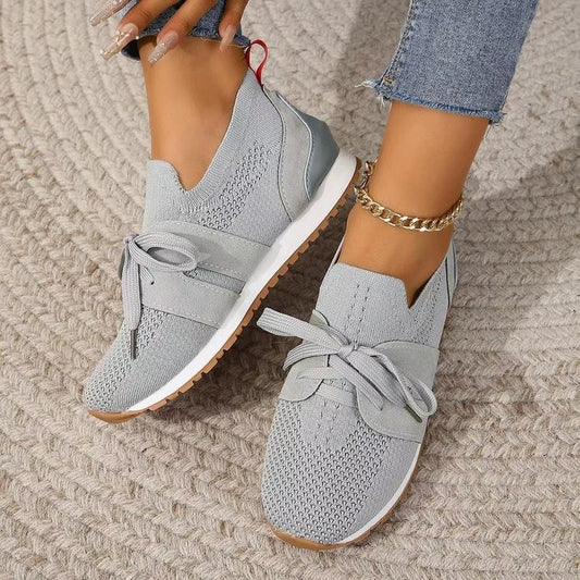 Dame åndbare sport sneakers med elastisk overmateriale Stilla