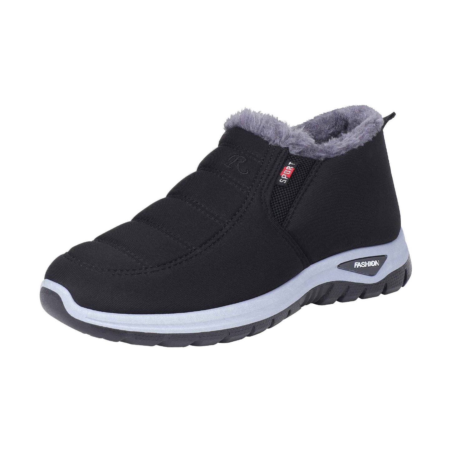 Herrer foret vinterstøvler med skridsikker sål Stilla