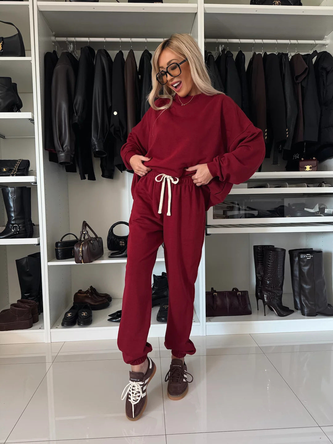 Dame afslappet og komfortabel fritidssweat-set Stilla