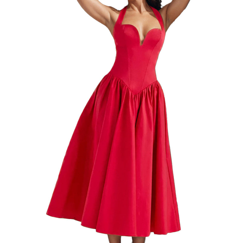 Dame A-linje bryllupskjole med hjerteformet udskæring og svajende skørt Stilla