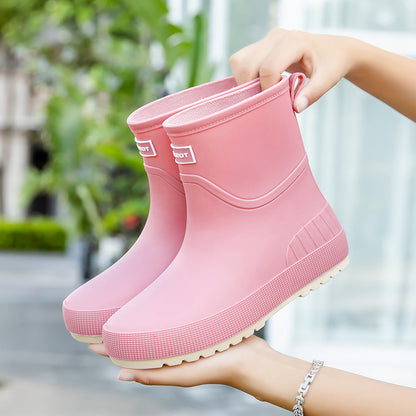 Dame fashionable gummistøvler med skridsikker sål og komfortabel indvendig polstring Stilla