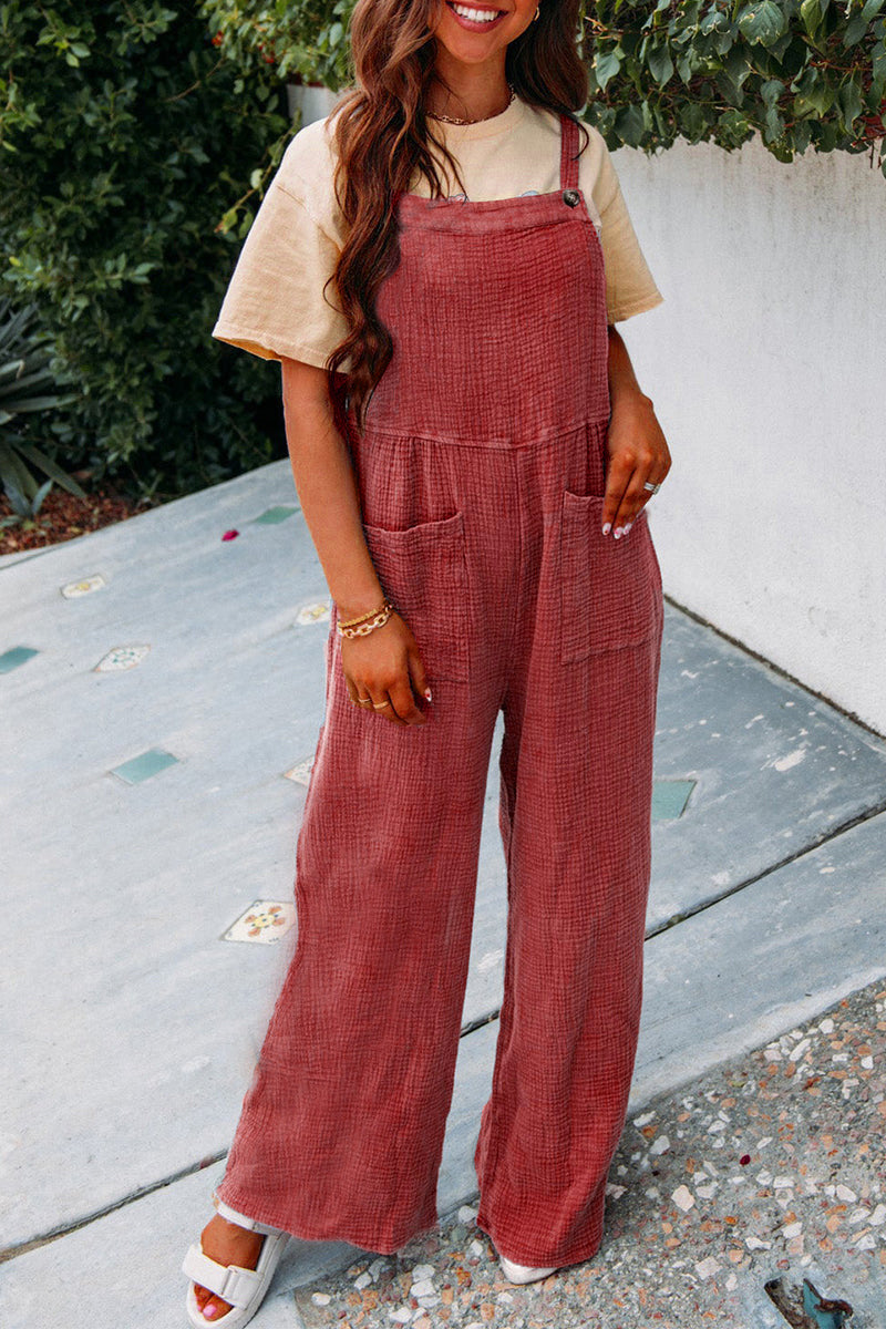 Dame Fritid Utility Overall Jumpsuit Stilla