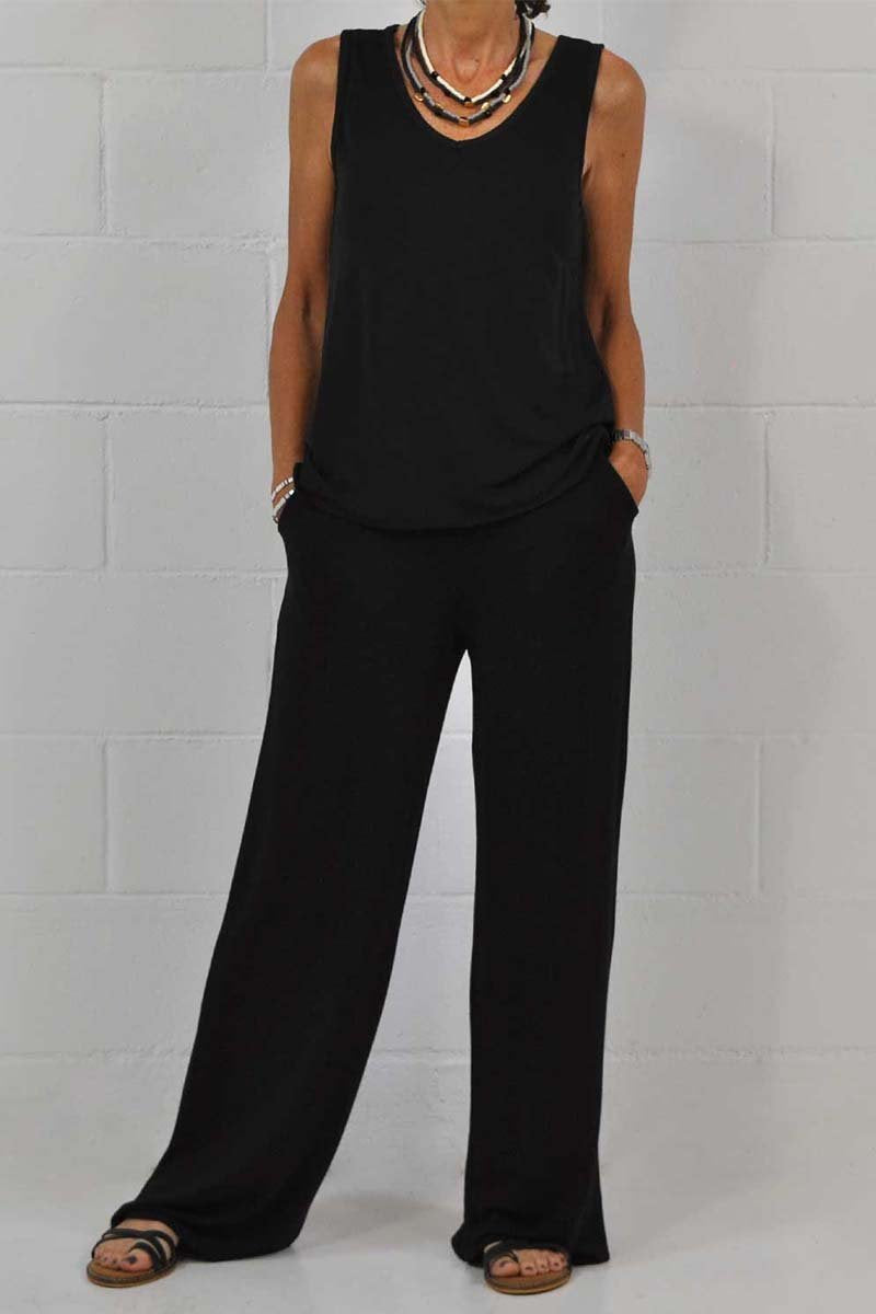 Dame afslappet sommeroutfit med bred pasform Stilla