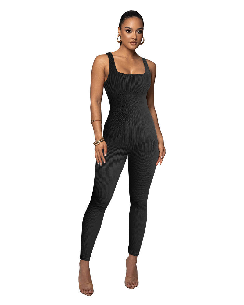 Dame Figurtilpasset Strik-Jumpsuit Stilla