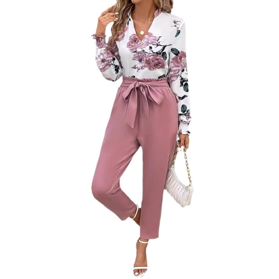 Dame elegant bluse og tidløs bukser Stilla