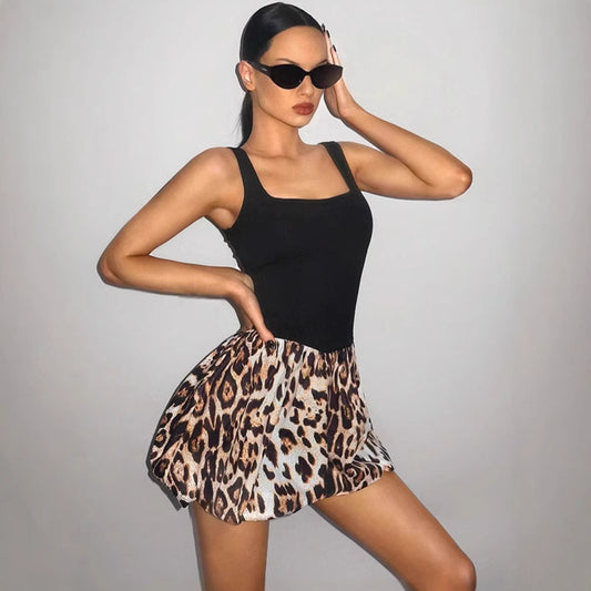 Dame dyremønster kjole Stilla