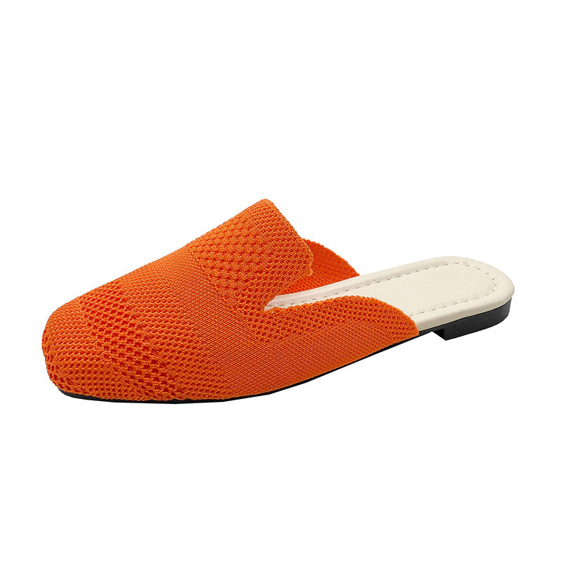 Dame åbne pantoletten med åndbart mesh-overmateriale og fleksibel sål Stilla
