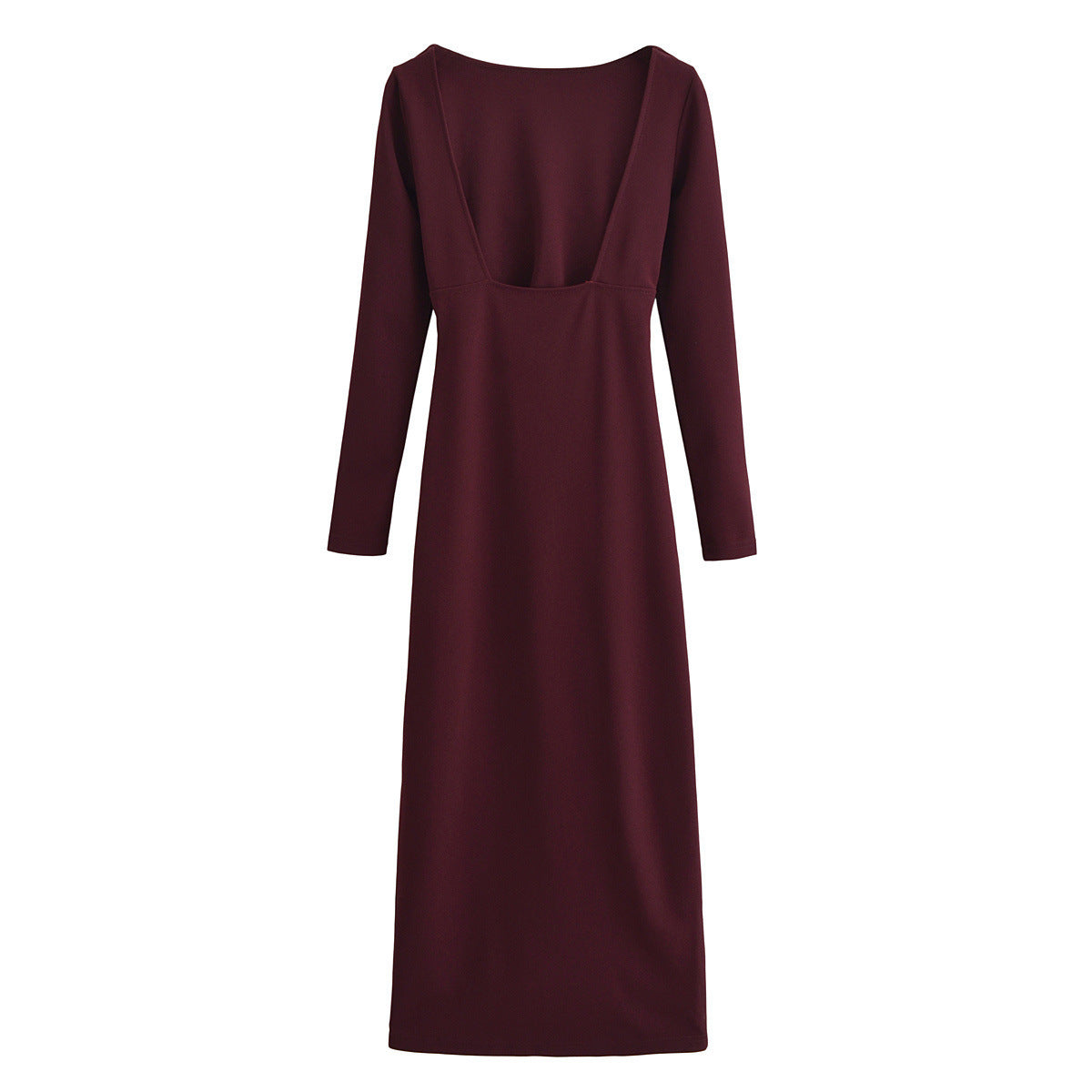 Dame Draperet Langærmet Maxikjole Stilla